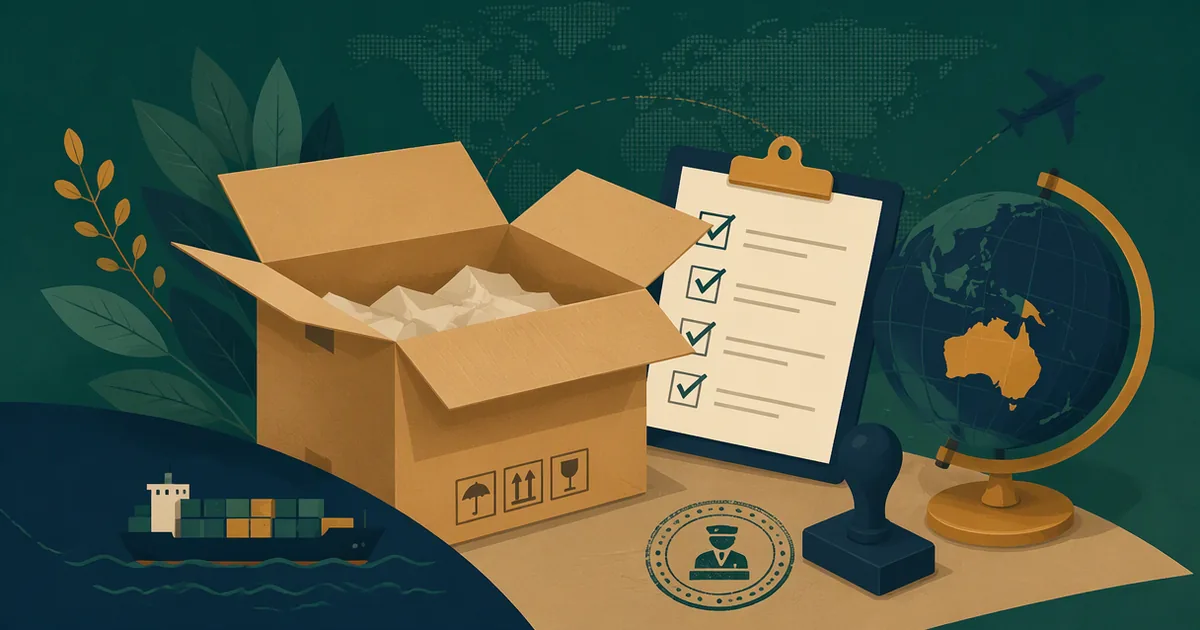 Illustration for the guide: Getting Started: Importing into Australia