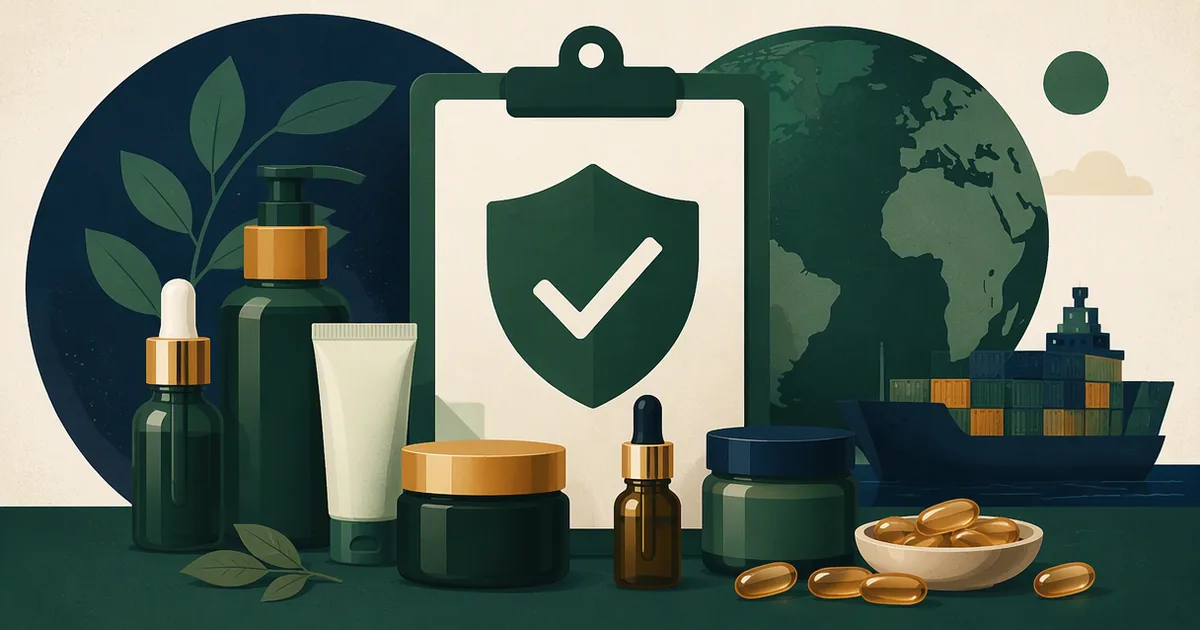 Illustration for the guide: Importing Cosmetics, Skincare & Supplements